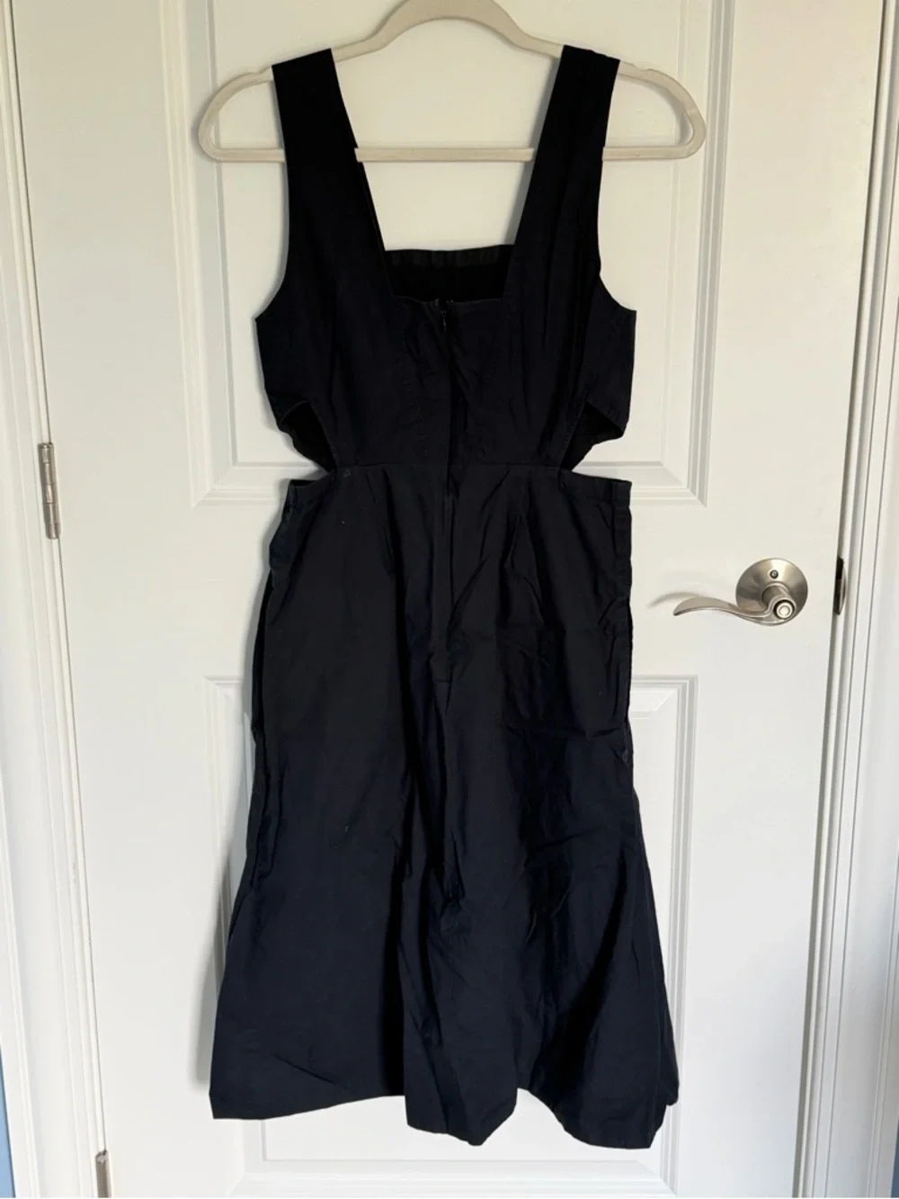 Madewell Black Midi Dress with Side Cutout - Picture 5 of 10